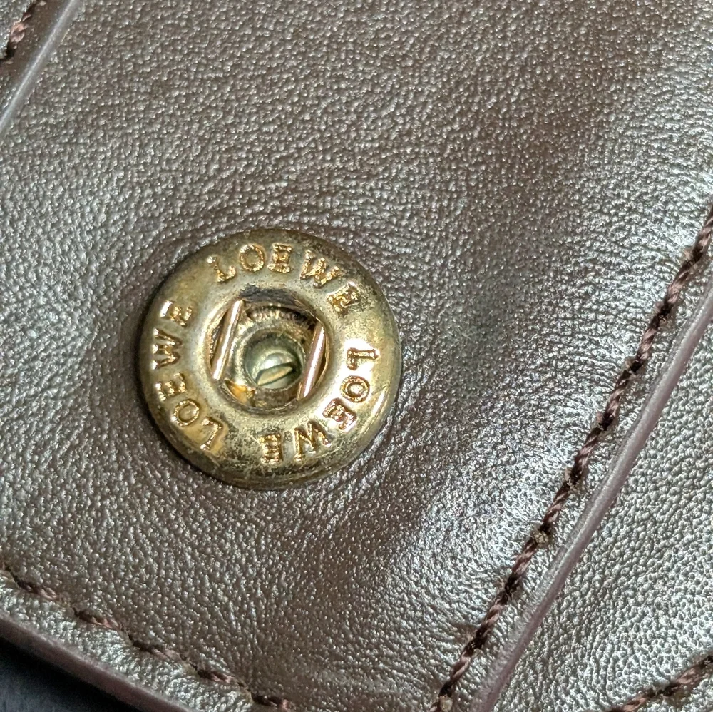 Loewe Vintage Suede Anagram Crossbody